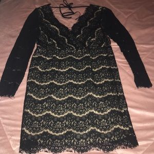Black lace dress
